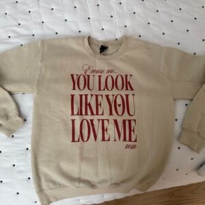 Beige Graphic Ella Langley Sweater